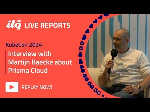 Martijn Baecke about Prisma Cloud - ITQ Live at KubeCon 2024