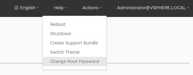 Reset vCenter root password without restarting! change Root password